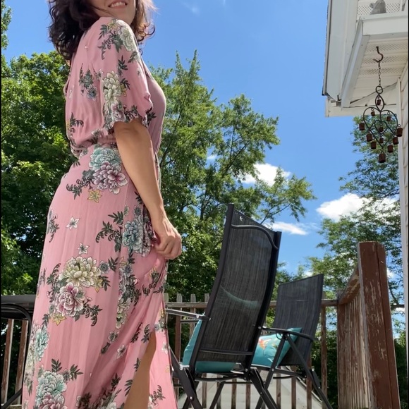 Band of Gypsies // Floral Romper & Train - Picture 3 of 13